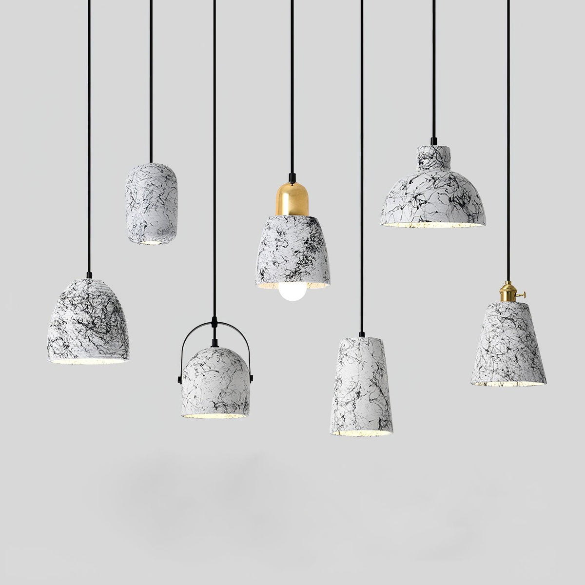 Hubble Cement Pendant Light – Modern Industrial Minimalist Ceiling Lamp