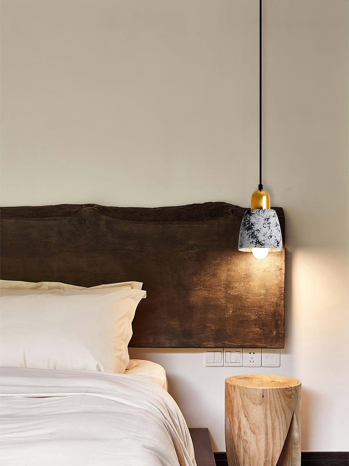 Hubble Cement Pendant Light – Modern Industrial Minimalist Ceiling Lamp