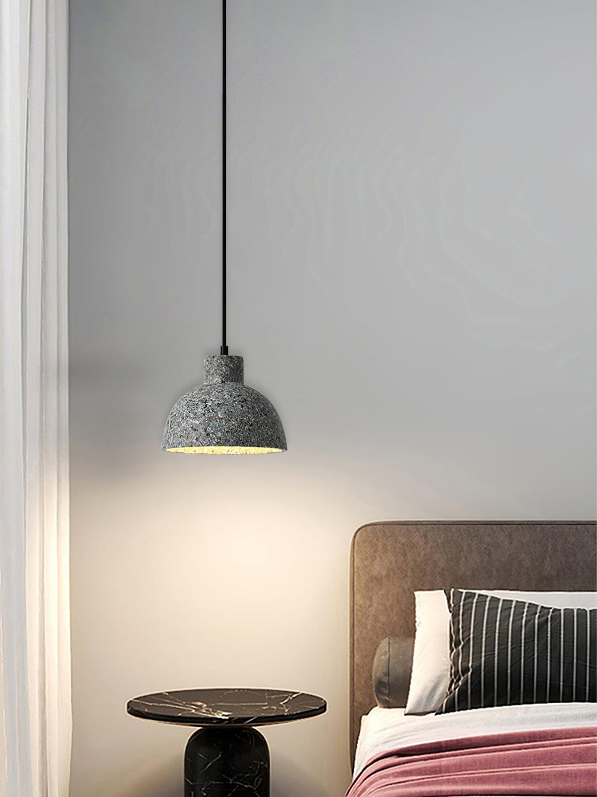 Hubble Cement Pendant Light – Modern Industrial Minimalist Ceiling Lamp