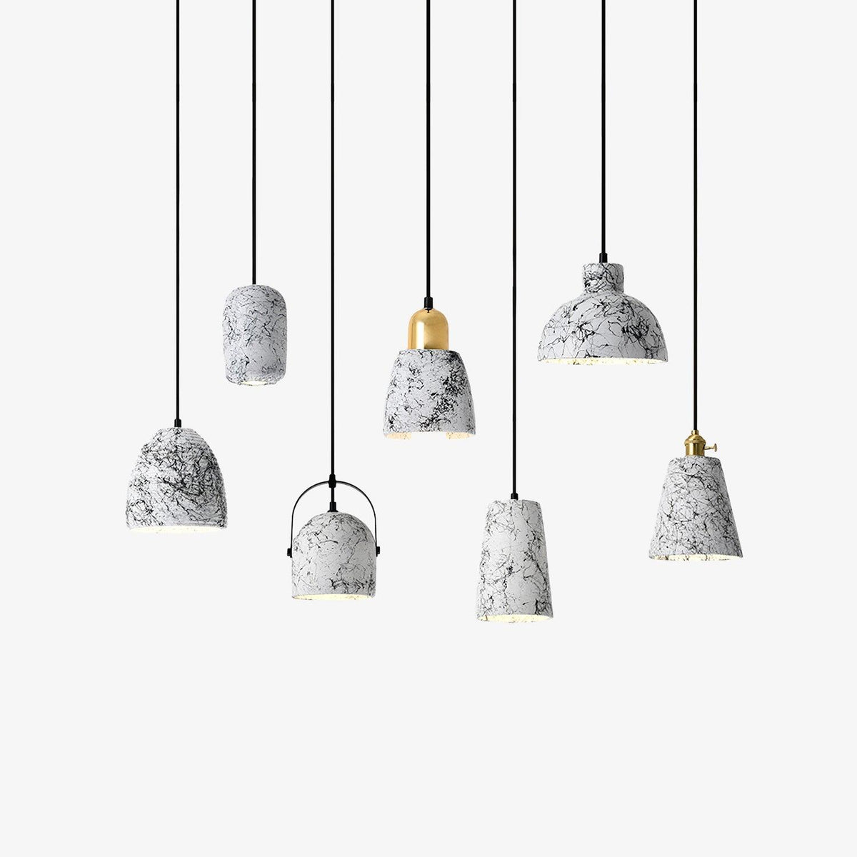 Hubble Cement Pendant Light – Modern Industrial Minimalist Ceiling Lamp