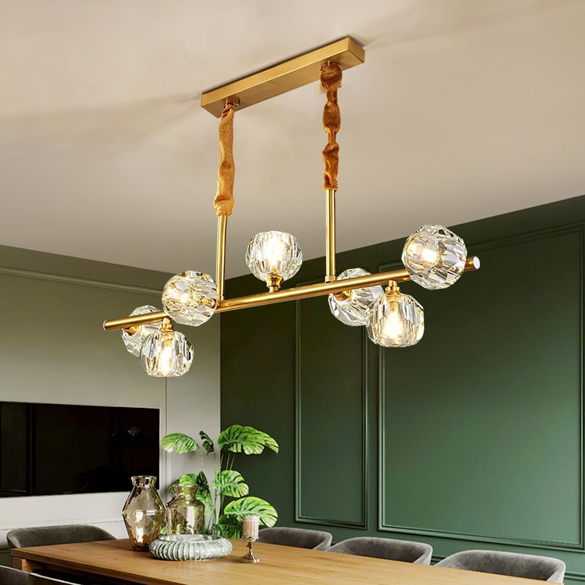 Hubble Crystal Ball Chandelier