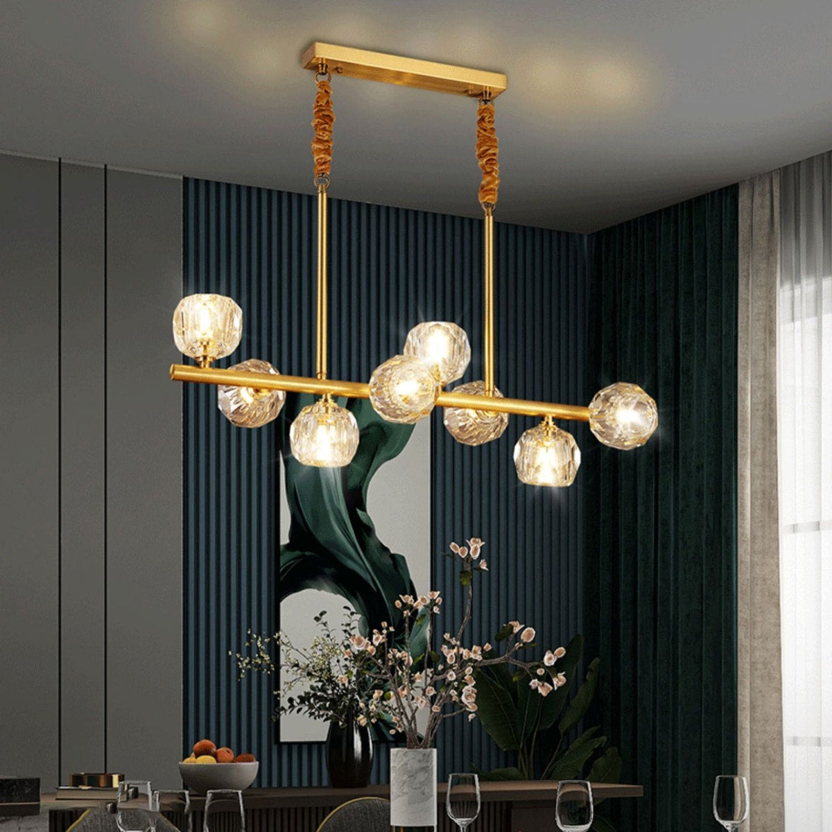 Hubble Crystal Ball Chandelier