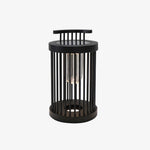 Art Deco Hurricane Ruhlmann Outdoor LED Table Lamp in Black