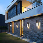 Contemporary Stylish Black Waterproof Led Outdoor Wall Light