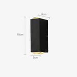 Creative Double Headed Aluminum Led Outdoor Wall Light