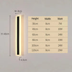 Modern Minimalism Acrylic Outdoor Led Wall Lights