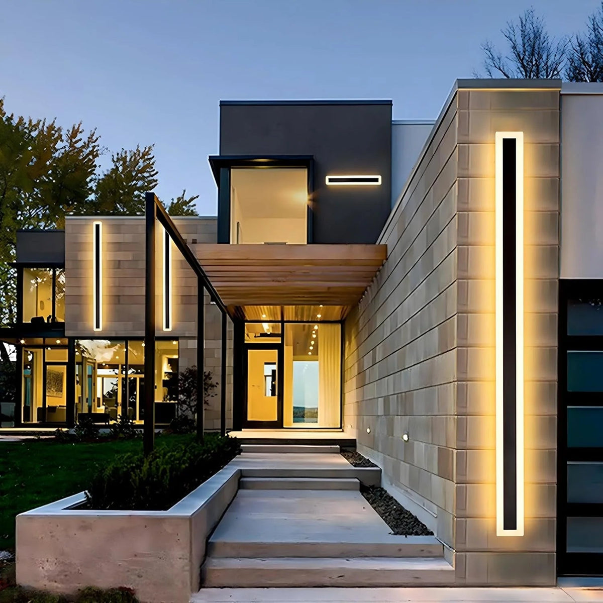 Modern Minimalism Acrylic Outdoor Led Wall Lights
