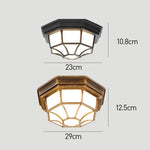 Ceiling Light In The Corridor Leading To The Entrance Of The Outdoor Balcony And The Passageway Inside The Door