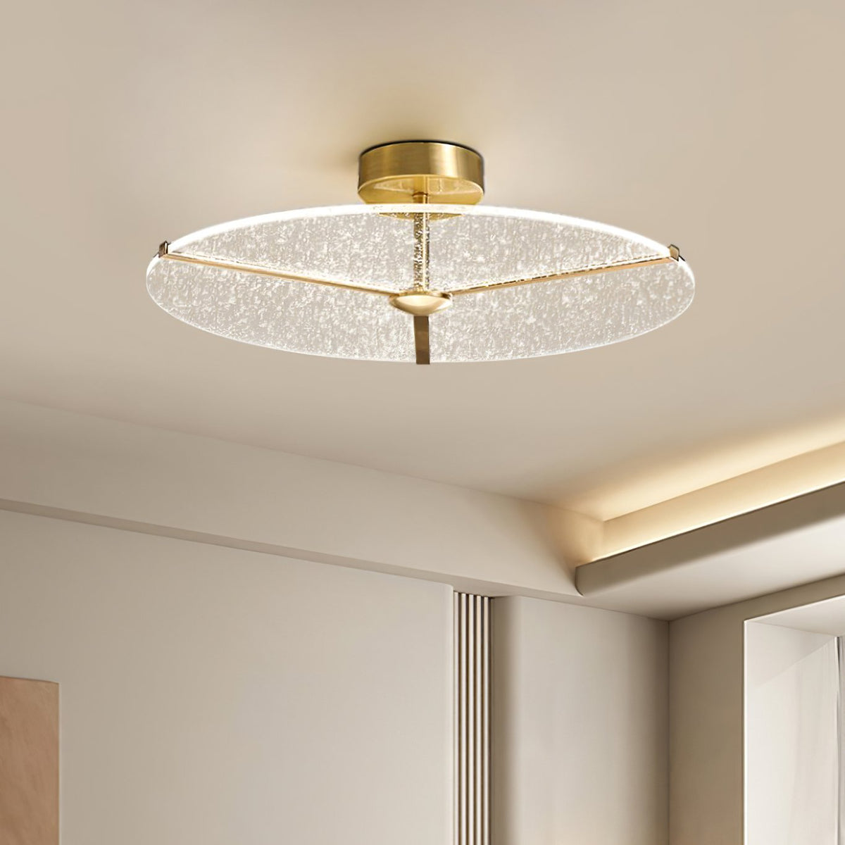 Ice Pattern Ceiling Lamp
