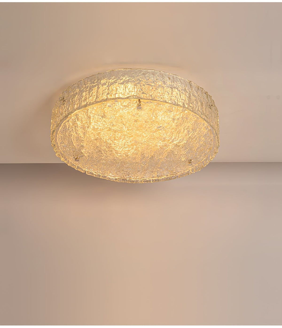 Illuminese Modern Flush Mount Ceiling Light with Acrylic Shade, Nickel Finish