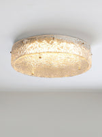 Illuminese Modern Flush Mount Ceiling Light with Acrylic Shade, Nickel Finish