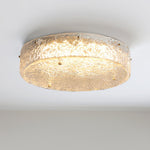 Illuminese Modern Flush Mount Ceiling Light with Acrylic Shade, Nickel Finish