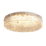Illuminese Modern Flush Mount Ceiling Light with Acrylic Shade, Nickel Finish