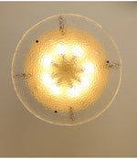 Illuminese Modern Flush Mount Ceiling Light with Acrylic Shade, Nickel Finish
