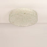 Illuminese Modern Flush Mount Ceiling Light with Acrylic Shade, Nickel Finish