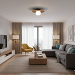 Minimalist Natural Timber Ceiling Lamp