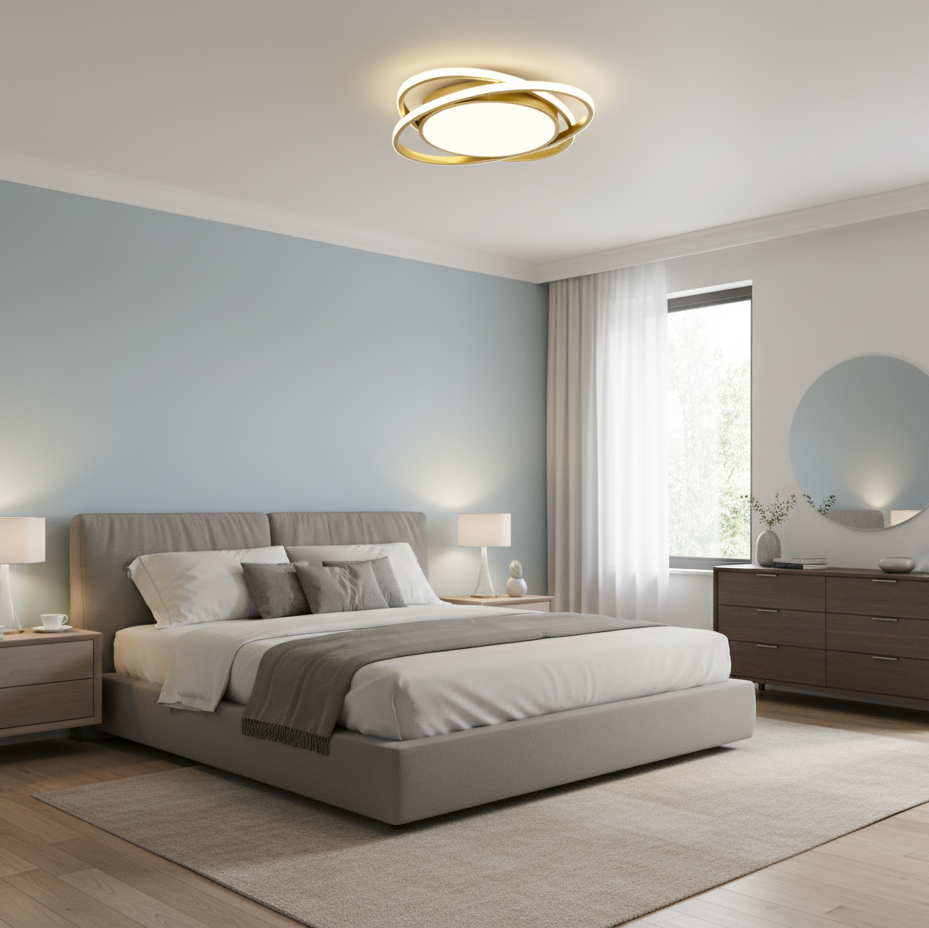 Sleek Nordic Round Led Ceiling Light