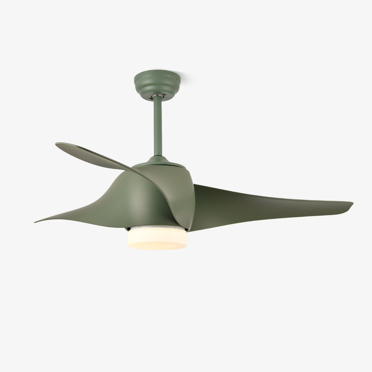 Verdantia Aero 52" Ceiling Fan with Integrated LED Light in Sage Green