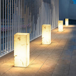 Imitation Marble Cube Outdoor Light