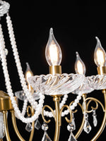Imperial Pearl Crystal Chandelier – Gold Finish, E14, 6 & 8 Light Options