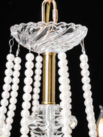 Imperial Pearl Crystal Chandelier – Gold Finish, E14, 6 & 8 Light Options