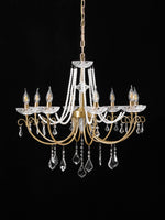 Imperial Pearl Crystal Chandelier – Gold Finish, E14, 6 & 8 Light Options