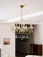 Imperial Pearl Crystal Chandelier – Gold Finish, E14, 6 & 8 Light Options