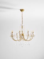 Imperial Pearl Crystal Chandelier – Gold Finish, E14, 6 & 8 Light Options