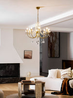 Imperial Pearl Crystal Chandelier – Gold Finish, E14, 6 & 8 Light Options