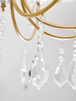Imperial Pearl Crystal Chandelier – Gold Finish, E14, 6 & 8 Light Options