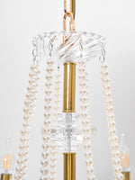 Imperial Pearl Crystal Chandelier – Gold Finish, E14, 6 & 8 Light Options