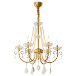 Imperial Pearl Crystal Chandelier – Gold Finish, E14, 6 & 8 Light Options