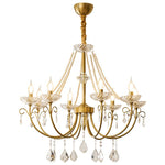 Imperial Pearl Crystal Chandelier – Gold Finish, E14, 6 & 8 Light Options