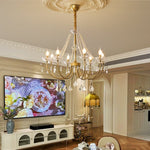 Imperial Pearl Crystal Chandelier – Gold Finish, E14, 6 & 8 Light Options