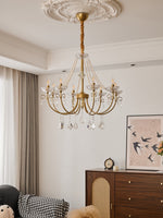 Imperial Pearl Crystal Chandelier – Gold Finish, E14, 6 & 8 Light Options