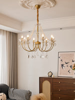 Imperial Pearl Crystal Chandelier – Gold Finish, E14, 6 & 8 Light Options