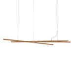 Intersect Modern Wood LED Chandelier for Dining Room and Living Space