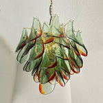 Marielle Glass Chandelier – Modern Art Deco Pendant Light for Dining Room & Foyer