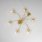 Isla Dawn Crystal Chandelier in Brass for Modern Dining Room and Living Room