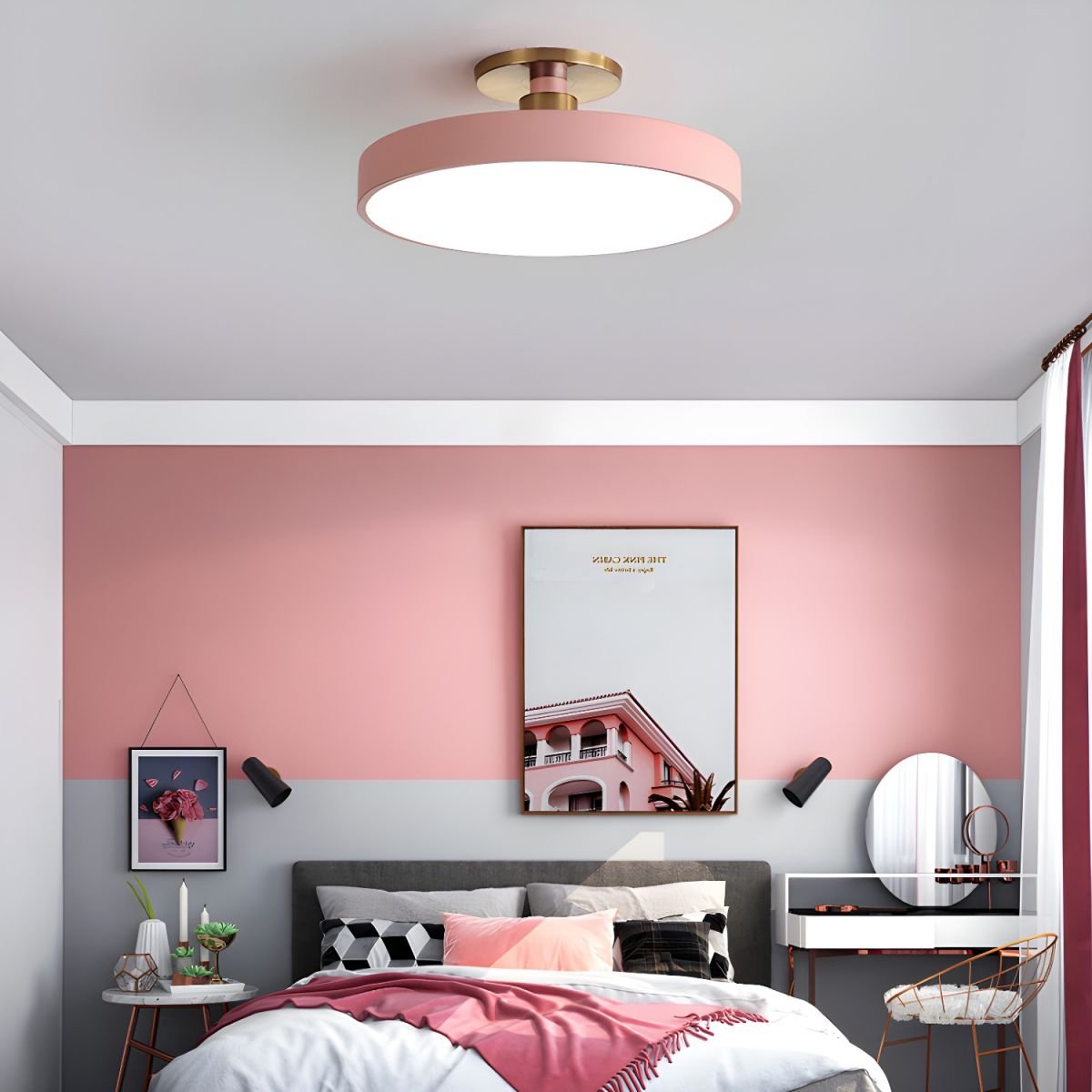 Isla Flush Mount Ceiling Light – Modern LED Ceiling Lamp with Acrylic Diffuser