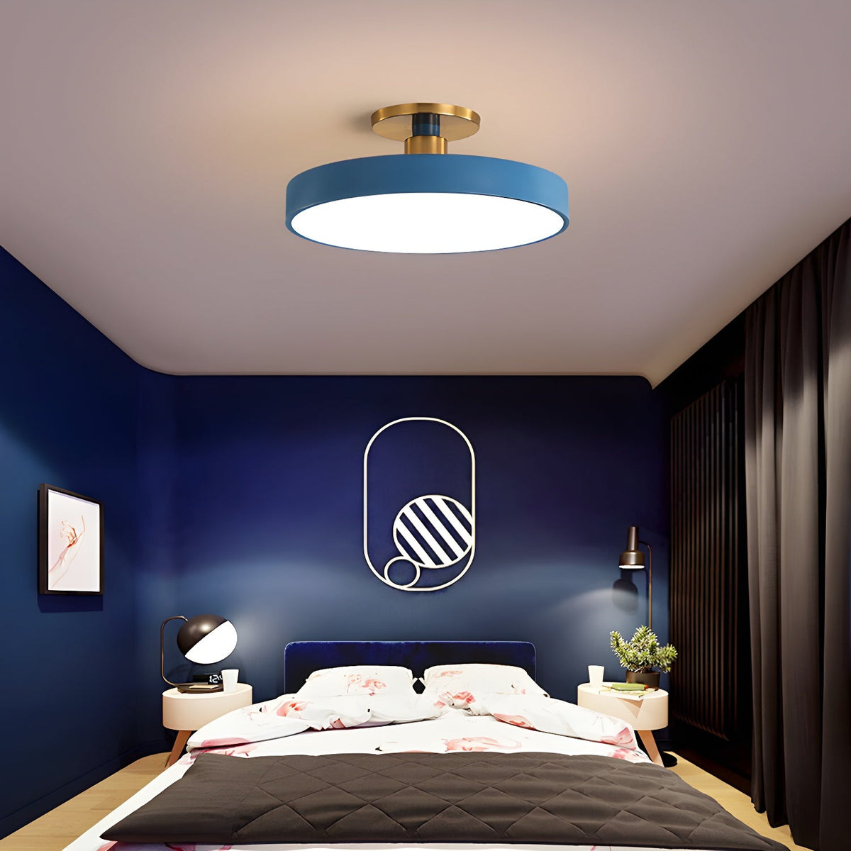 Isla Flush Mount Ceiling Light – Modern LED Ceiling Lamp with Acrylic Diffuser