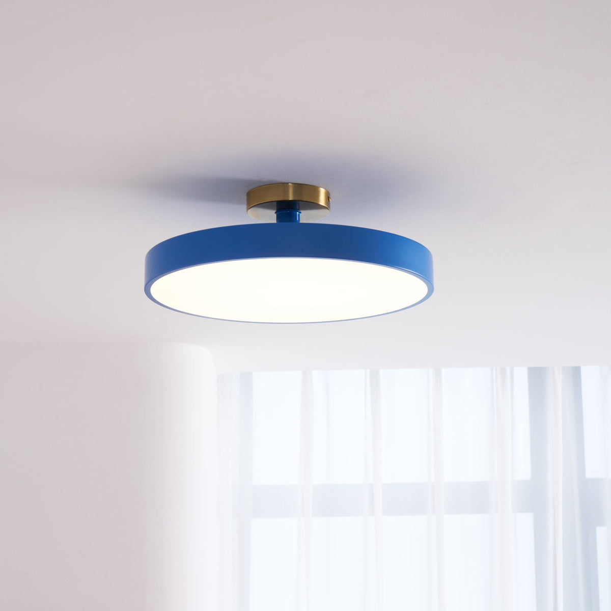 Isla Flush Mount Ceiling Light – Modern LED Ceiling Lamp with Acrylic Diffuser