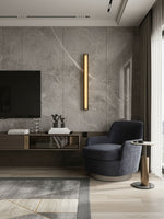 Isolde Alabaster Wall Sconce – Modern LED Wall Light in Bronze