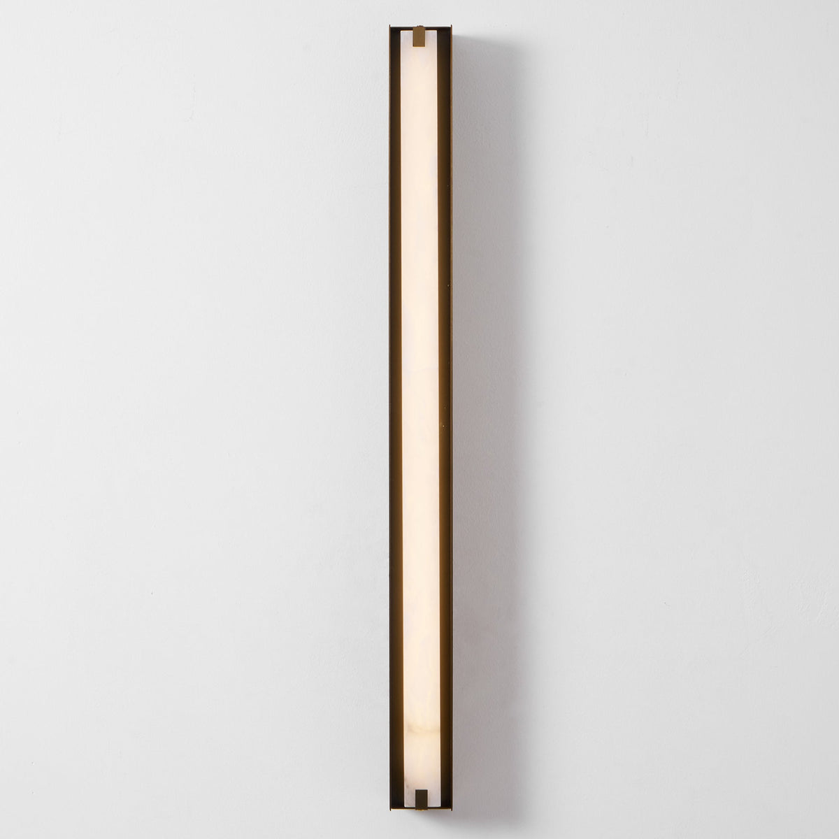 Isolde Alabaster Wall Sconce – Modern LED Wall Light in Bronze