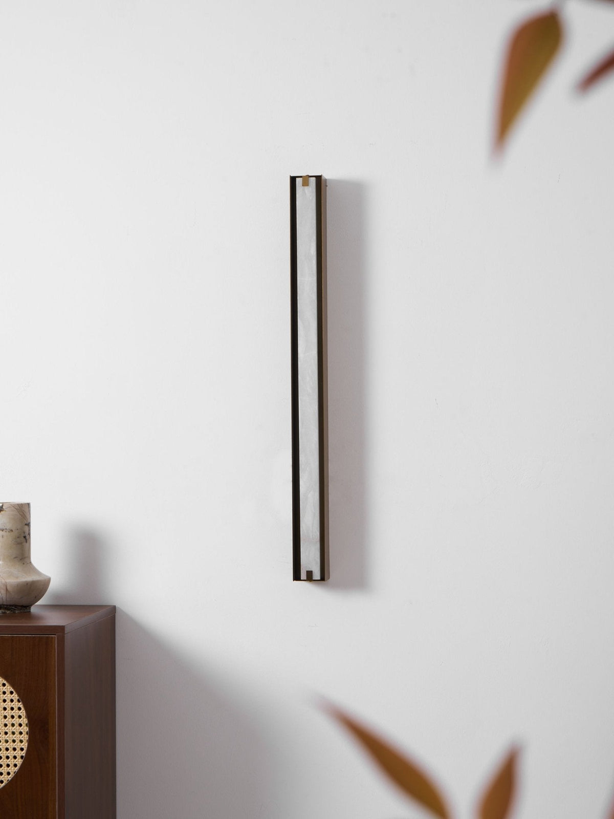 Isolde Alabaster Wall Sconce – Modern LED Wall Light in Bronze