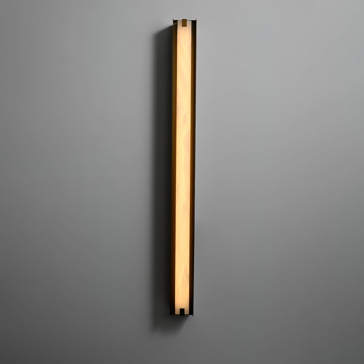 Isolde Alabaster Wall Sconce – Modern LED Wall Light in Bronze