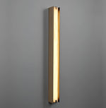 Isolde Alabaster Wall Sconce – Modern LED Wall Light in Bronze