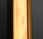 Isolde Alabaster Wall Sconce – Modern LED Wall Light in Bronze