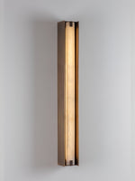 Isolde Alabaster Wall Sconce – Modern LED Wall Light in Bronze