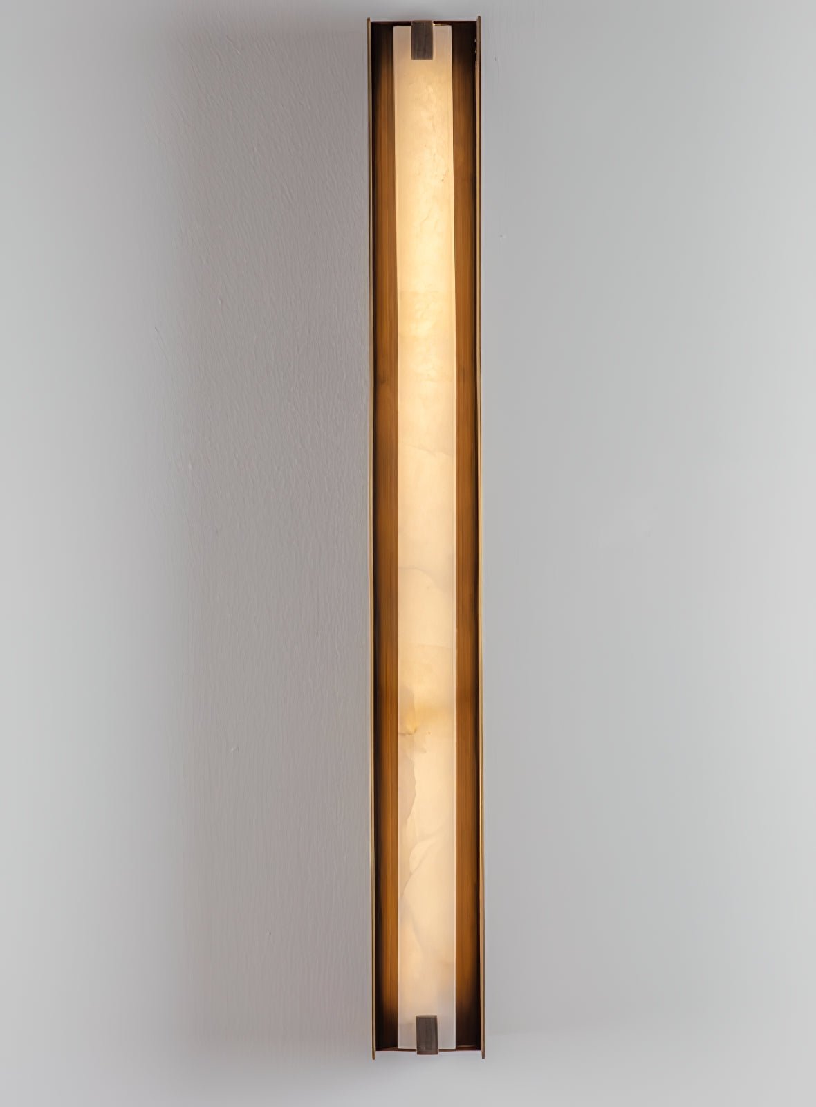 Isolde Alabaster Wall Sconce – Modern LED Wall Light in Bronze